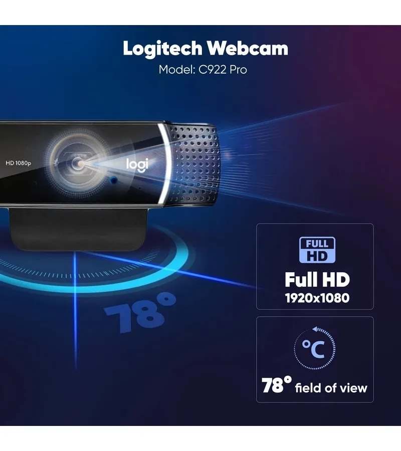 وبکم لاجیتک Logitech C922 PRO